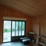 Rénovation atelier en volige douglas